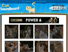 Tablet Screenshot of catsoundboard.com